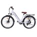 BEZIOR M3 Electric Bike 48V 500W Motor 32km/h Max Speed 10.4Ah Battery 60km Max Range 26*2.1'' CST Tires Shimano 7 Speed Gear - White