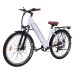 BEZIOR M3 Electric Bike 48V 500W Motor 32km/h Max Speed 10.4Ah Battery 60km Max Range 26*2.1'' CST Tires Shimano 7 Speed Gear - White