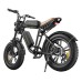 ENGWE M20 Electric Bike 20*4.0'' Fat Tires 750W Brushless Motor 45Km/h Max Speed 48V 13Ah Battery 75KM Range Double Disc Brake Shimano 7-Speed Gears Dual Shock Systems - Black