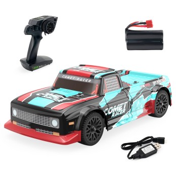 JJRC Q125 1/10 Racing Car All Road Brushed 4WD RTR RC Car High Speed Off-Road - Red