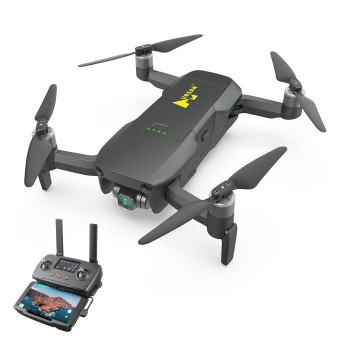 Hubsan ACE GPS 10KM FPV with 1/1.3' CMOS 4K Camera 3-axis Gimbal 35mins Flight Time - With Storage Bag Two Battery