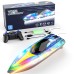 Flytec V555 2.4GHz Racing RC Boats 15KM/H With Transparent Cover And Bright LED Light Effect - Blue One Battery