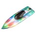 Flytec V555 2.4GHz Racing RC Boats 15KM/H With Transparent Cover And Bright LED Light Effect - Green One Battery