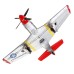 Wltoys A280 RC Airplane P51 Fighter Simulator 2.4G 3D6G Mode Aircraft with LED Searchlight Plane Toy