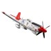 Wltoys A280 RC Airplane P51 Fighter Simulator 2.4G 3D6G Mode Aircraft with LED Searchlight Plane Toy