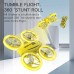 ZLL SG300 2.4G RC Drone 6-7 min Flight Time One-key Take Off, Lights Switching, Headless Mode - Yellow 1 Battery