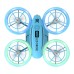ZLL SG300 2.4G RC Drone 6-7 min Flight Time One-key Take Off, Lights Switching, Headless Mode - Blue 1 Battery