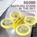 ZLL SG300 2.4G RC Drone 6-7 min Flight Time One-key Take Off, Lights Switching, Headless Mode - Blue 2 Batteries