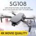ZLL SG108 RC Drone with 4K Adjustable Camera GPS Smart Return Tap Flight, 28min Flight Time - Two Batteries Black