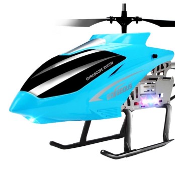 3.5CH 75cm Super Large Remote Control Drone Durable RC Helicopter 2300mAh Battery Type A - Blue