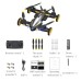 JJRC H110 Land & Air Firing Battle Drone with HD Camera, 360 Degree Flip, Shoot by Gesture, APP Control, 2 Batteries - Gold