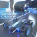 JJRC H110 Land & Air Firing Battle Drone with HD Camera, 360 Degree Flip, Shoot by Gesture, APP Control, 2 Batteries - Blue