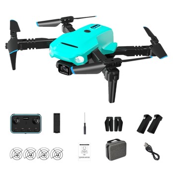 JJRC H111 WiFi FPV RC Drone with HD Dual Camera Altitude Hold Optical Flow Positioning Integrated Storage - 2 Batteries