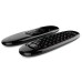 C120 English Version 6-Axis Gyro 2.4G Mini Wireless Air Mouse QWERTY Keyboard for Android/Windows/Mac OS/Linux Systems - Black