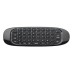 C120 English Version 6-Axis Gyro 2.4G Mini Wireless Air Mouse QWERTY Keyboard for Android/Windows/Mac OS/Linux Systems - Black
