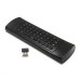 MX3 6-Axis Gyro 2.4G Wireless Air Mouse QWERTY Keyboard Motion-Sensing Remote Control for Android/Windows/Mac OS/Linux Systems - Black