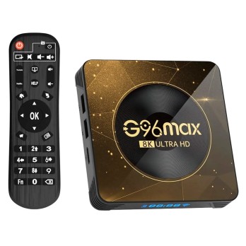 G96 MAX RK3528 Android 13 TV Box, 4GB RAM 32GB ROM WiFi 6 Bluetooth 5.0 - UK