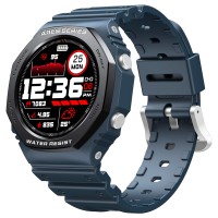 Zeblaze Ares 2 Bluetooth Smartwatch 1.09 inch Touch Screen Heart Rate Blood Pressure Monitor 50M Water-Resistant 260 mAh Battery  45 Days Standby Time - Blue