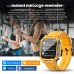 LOKMAT OCEAN PRO Smartwatch 1.85 inch Full Touch Screen, Fitness Tracker, Heart Rate Monitor, Sports Mode - Yellow