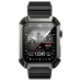 LOKMAT OCEAN 2 PRO Bluetooth Call Smartwatch 1.85'' TFT Screen Heart Rate, Blood Pressure Monitor, 450mAh Battery - Black