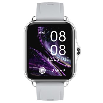 Q8 Smartwatch 1.69'' IPS Screen, Heart Rate, Blood Pressure Monitor, Fitness Tracker, Multi-sports Modes - Grey