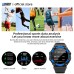 LOKMAT ATTACK 2 Pro Smartwatch 1.39'' TFT LCD Screen Bluetooth 5.2 IP68 Waterproof Heart Rate & Blood Pressure Monitor, Fitness Tracker - Blue