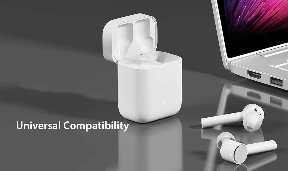 Xiaomi Air TWS Bluetooth EarbudsTouch Control Active Noise Cancelling 10 Hours Working Time  - White