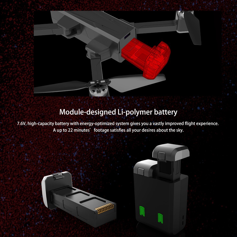 JJRC X11 2K 5G WIFI FPV GPS Foldable RC Drone With Single-axis Gimbal Follow Me Mode RTF - Three Batteries