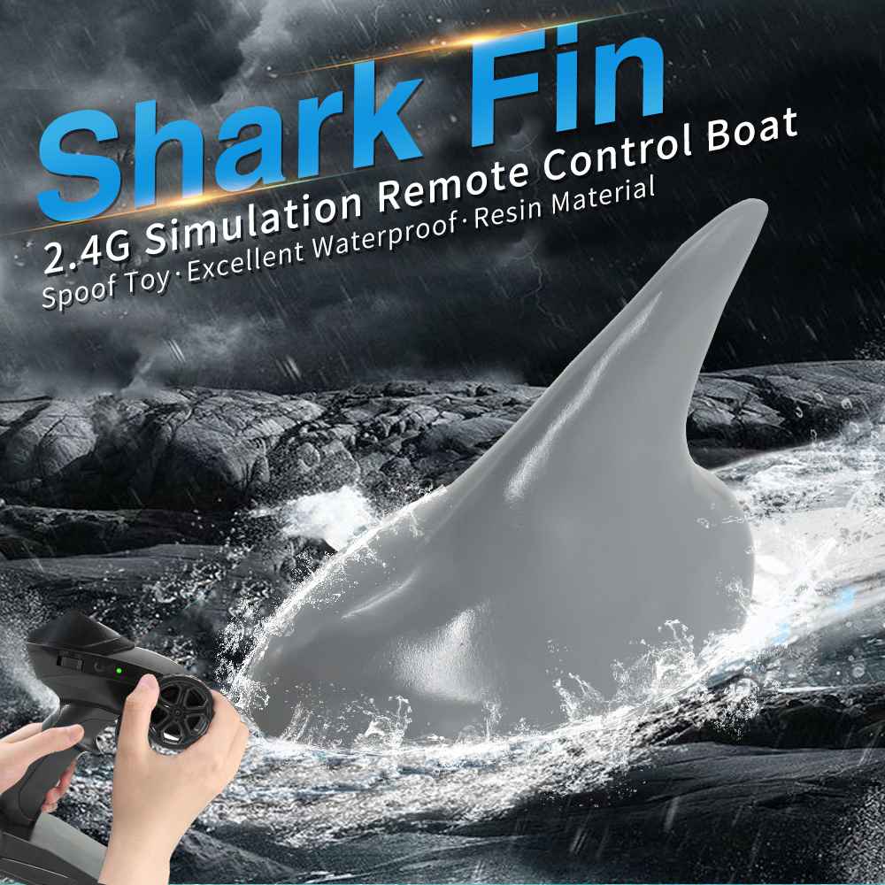 Flytec V302 2.4G 4CH Electric RC Boat Simulation Shark RTR