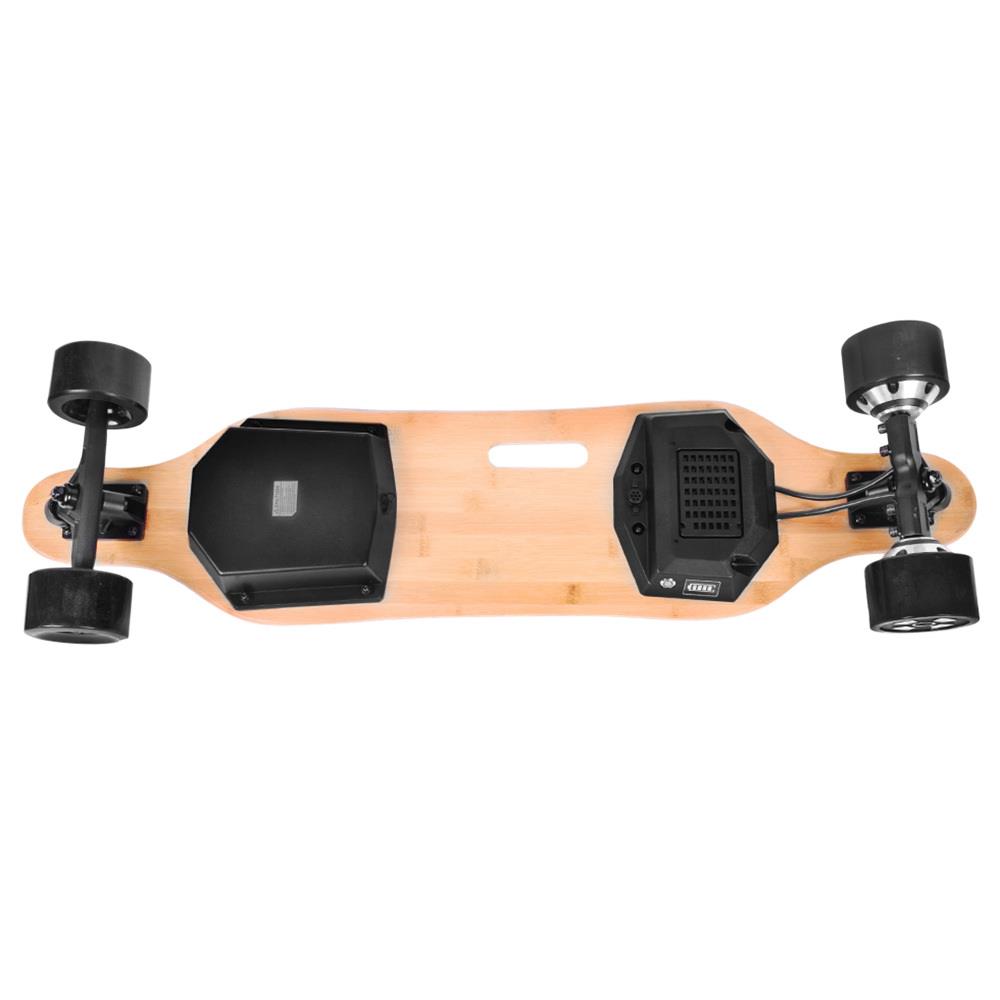 SYL-06 Electric Skateboard Dual 600W Motors 4400mAh Battery Max Speed 35km/h With Remote Control - Black