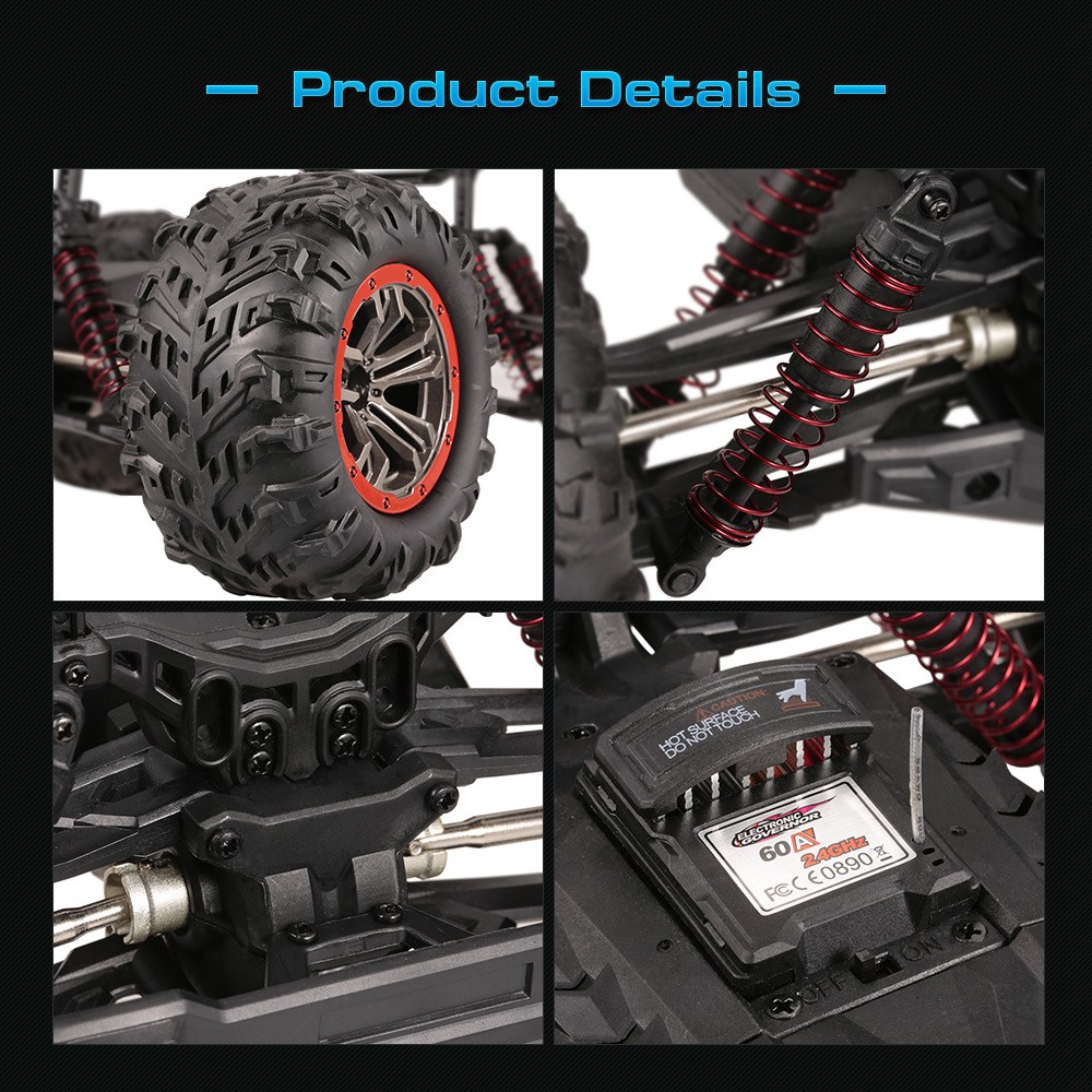 XLH 9125 1:10 2.4G 4WD Brushed High Speed Off-road RC Car RTR - Blue