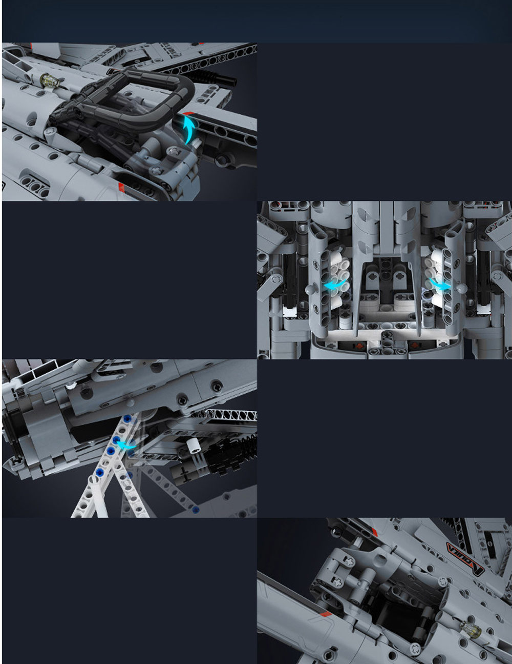 Xiaomi Building Blocks Aquila Reconnaissance Aircraft Jupiter Dawn Series Sci-Fi Kids Puzzle Toy