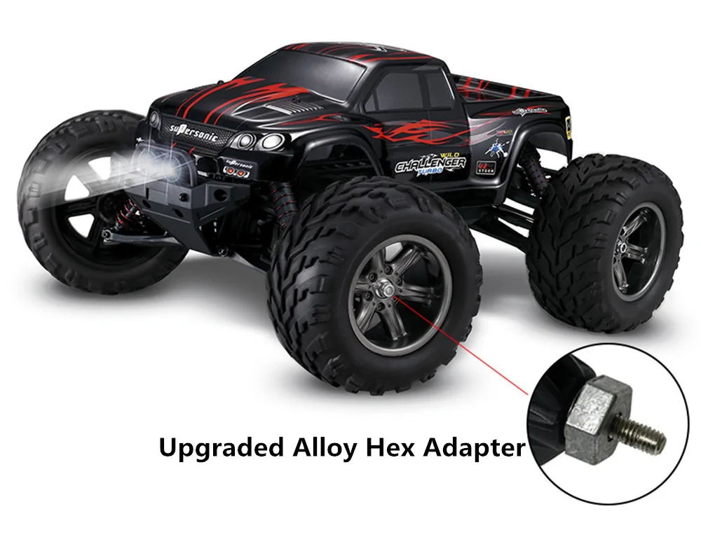 Xinlehong Toys X9115 1/12 2.4G 2WD 42km/h RC Car with LED Light RTR - Red