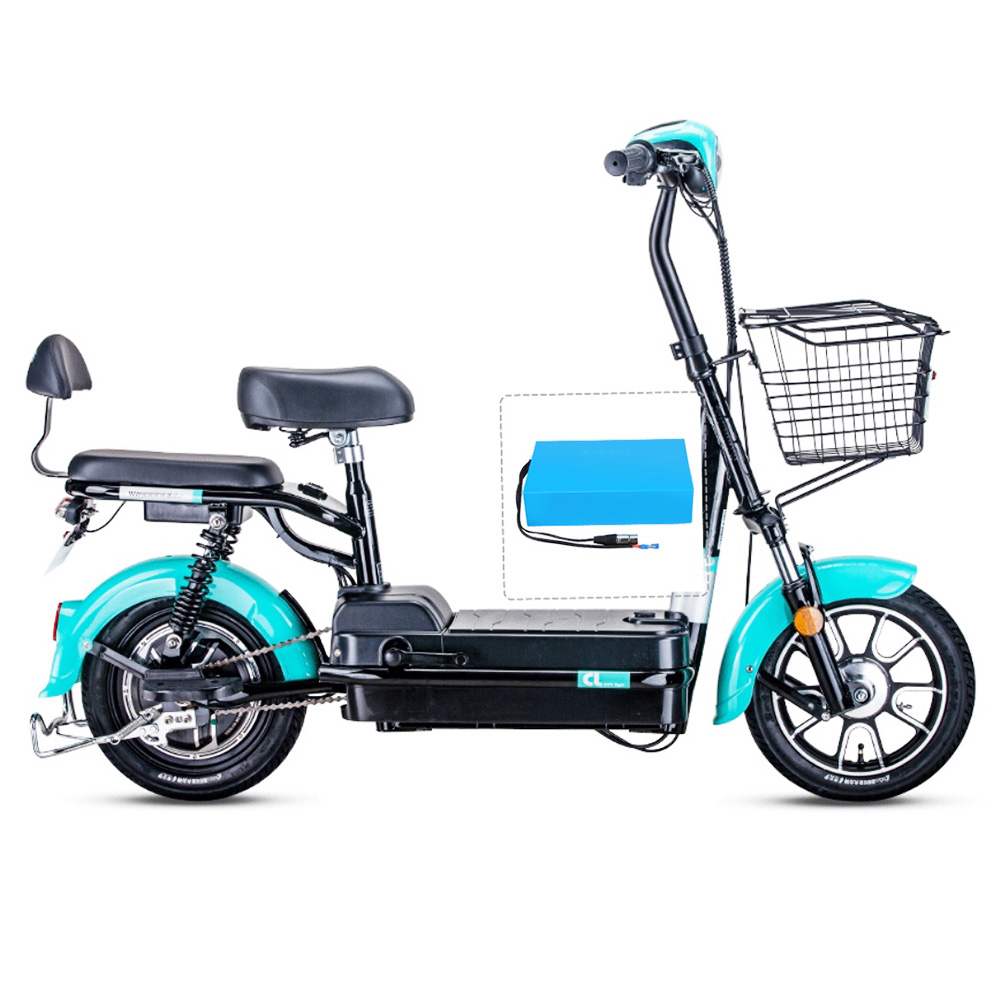 HANIWINNER HA201 Electric Bike Rechargeable Lithium Battery 48V 20AH 960W with Charger - Blue