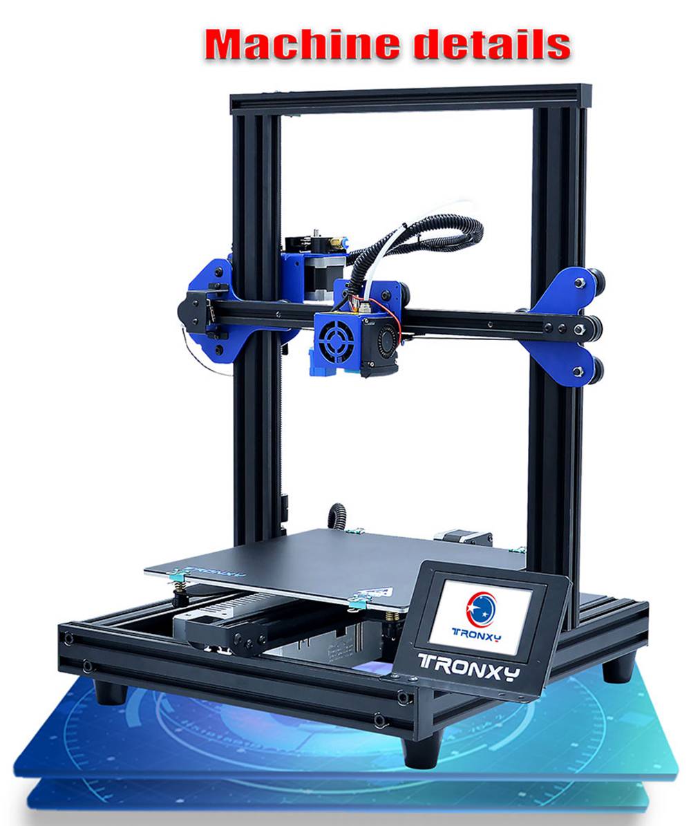 Tronxy Upgraded XY-2 Pro 255 x 255mm 3D Printer Build Plate Auto-leveling Sensor Resume Printing