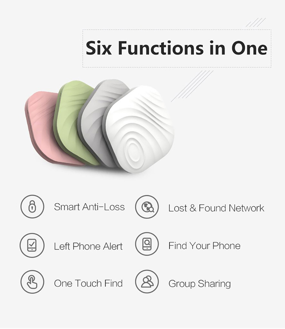 Nut Find3 Finding Tag Wireless Bluetooth Smart Tracker Anti-lost Key iTag for Bag Luggage Wallet White