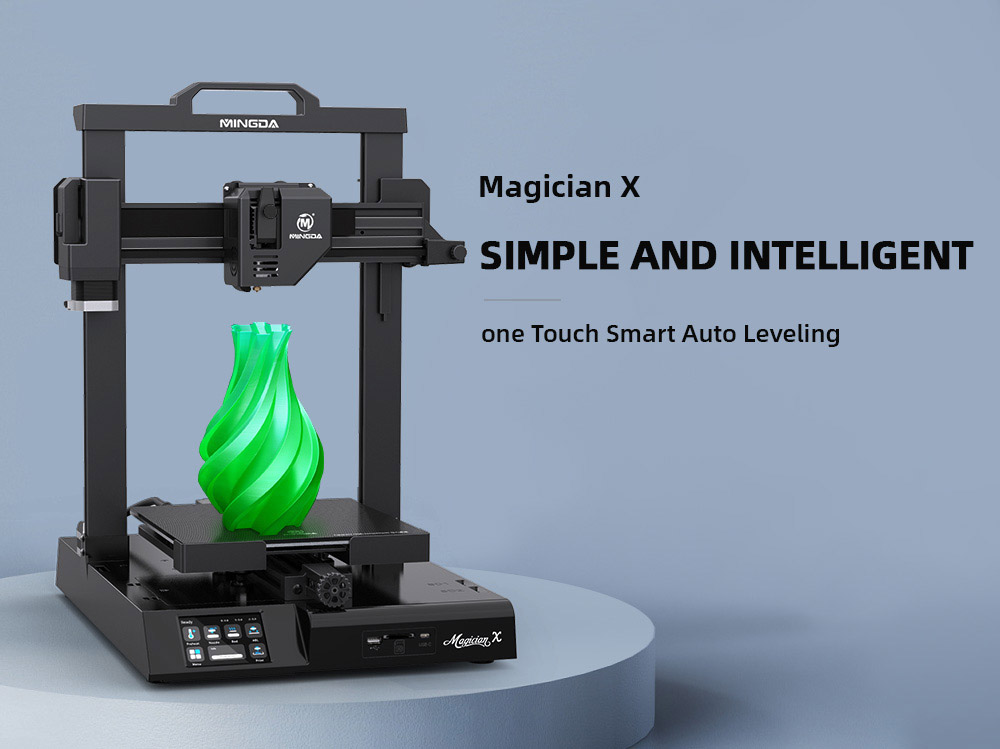 MINGDA Magician X Modular 3D Printer, Direct Drive Extruder, Auto Leveling, 32Bit Mainboard, Ultra-Silent, 230*230*260mm