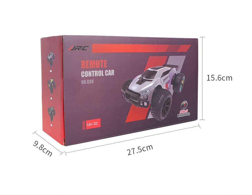 JJRC Q88 2.4G Remote Car 40-50 Distances Control High Speed ​​Off-Road Vehicles Stunt Car Toy Gift for Kids - Silver