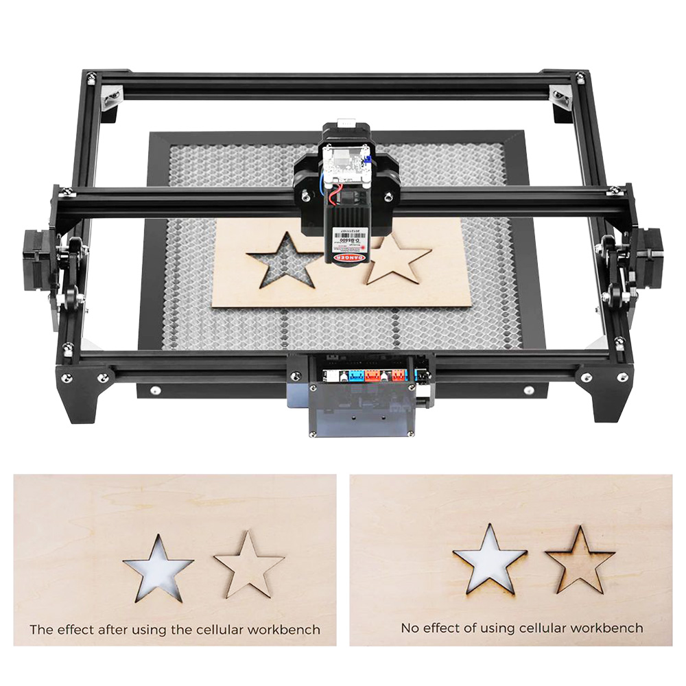 TWO TREES Laser Equipment Parts Honeycomb Working Table For CO2Cutting Machine/Laser Engraver TT- 5.5 S 300x300x22mm