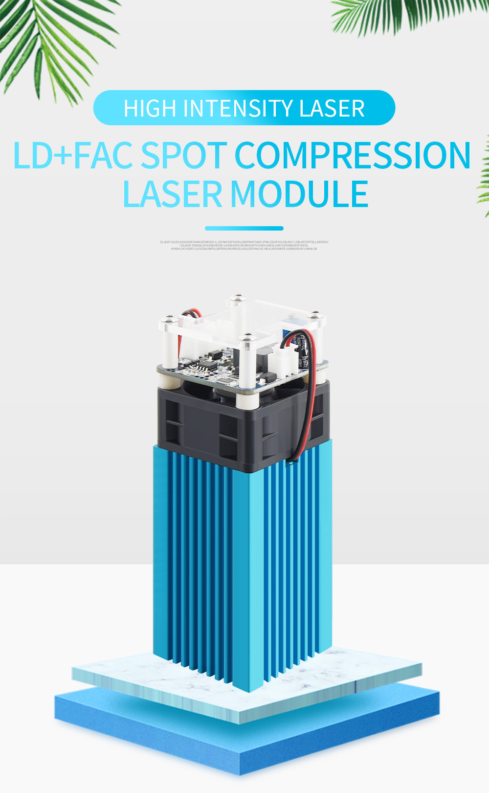 TWO TREES 40W Laser Module LD+FAC 5.5W 450nm Continuous Laser High Precision Focus Block Slide Module Printer Cutter