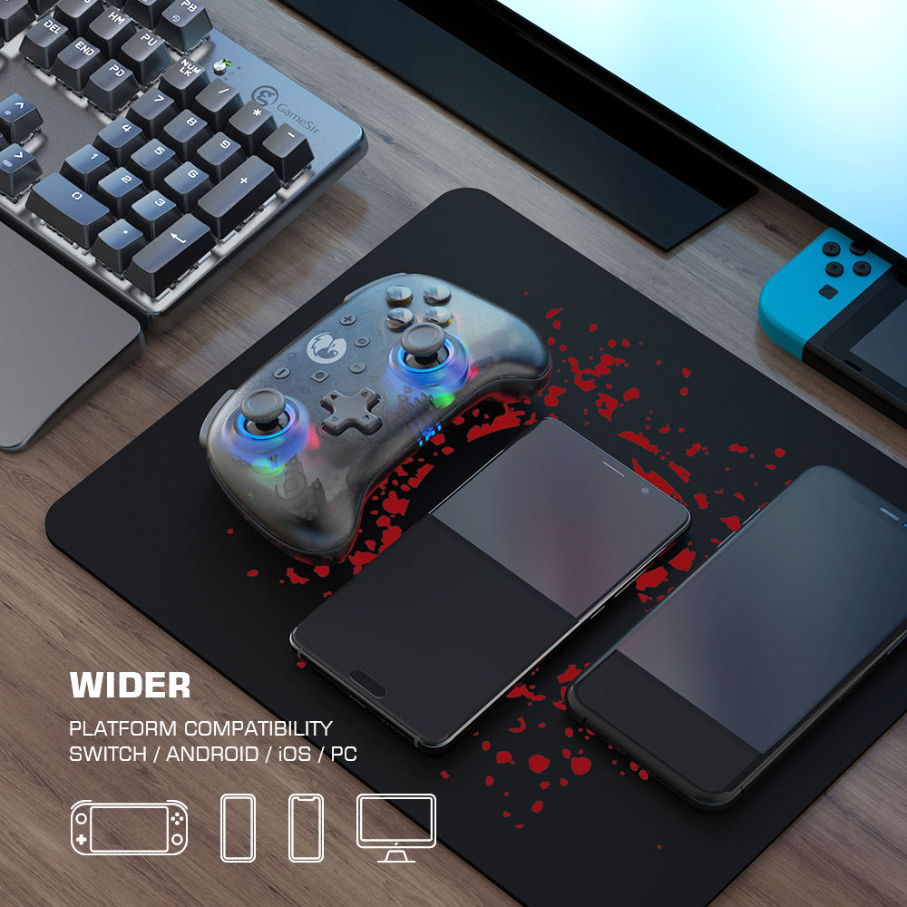 GameSir T4 Mini Multi-platform Game Controller Gamepad Joystick for Android, iOS Phones and PC Black
