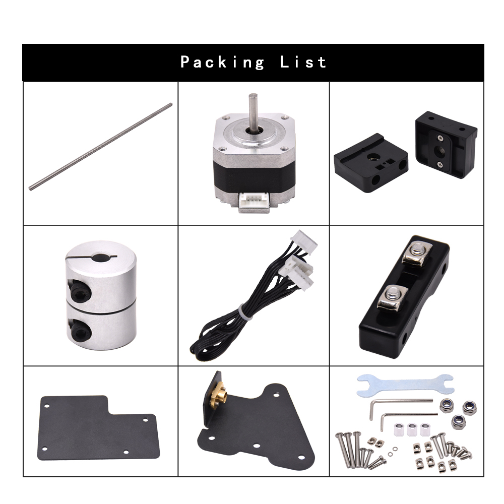 Creativity Dual Z Axis Ender3 Lead Screw Upgrade Kit 42-34 Stepper Motor 365mm T8 Lead Screw for Creality Ender 3/PRO/V2