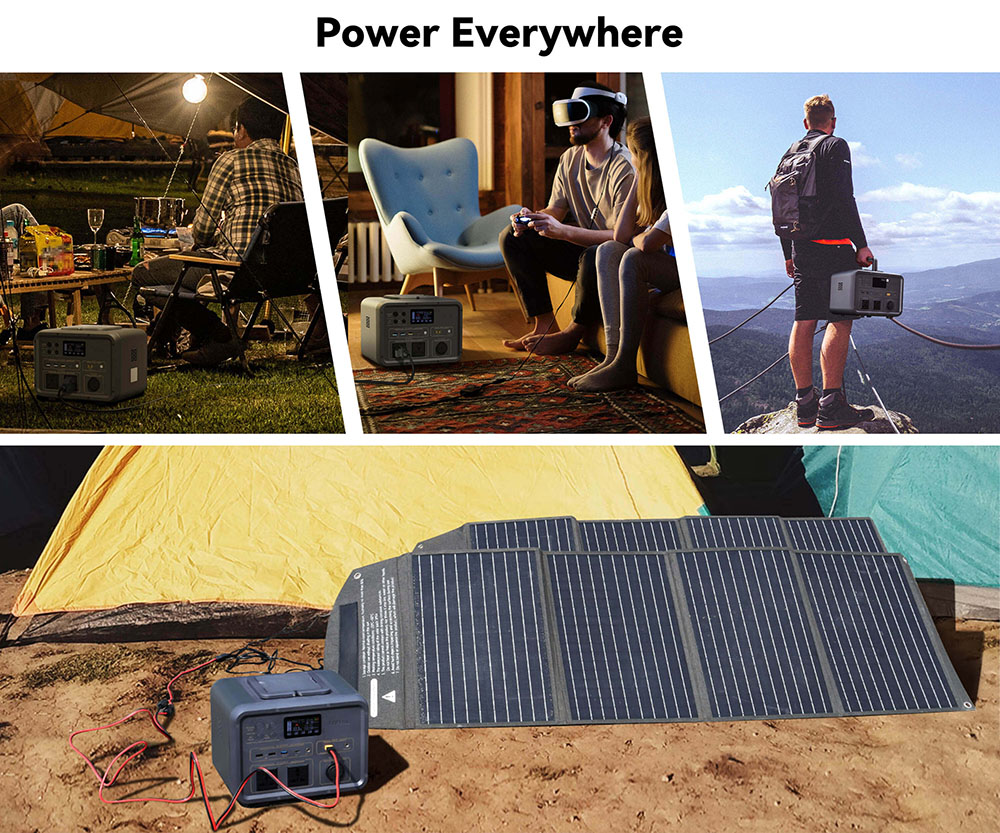 ITEHIL IT500 500W LiFePO4 Portable Power Station Fast Charging with LED Display for Camping Outdoor RV