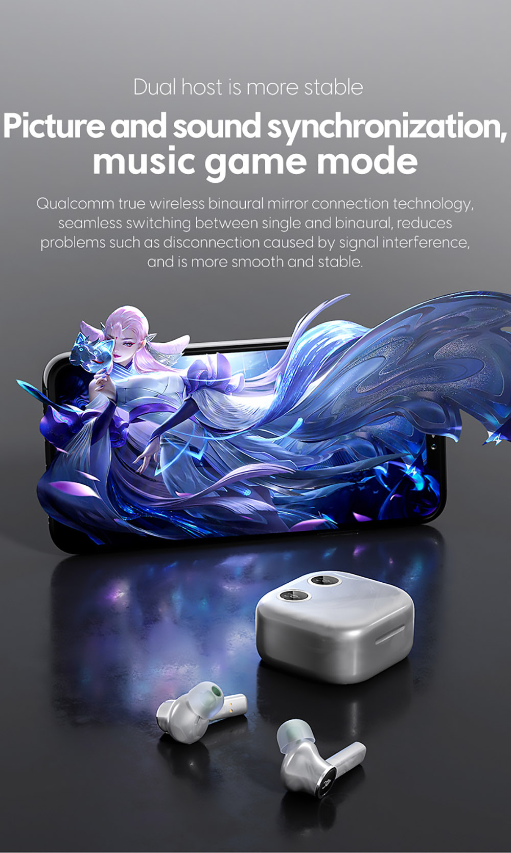 Sabbat E18 TWS Earbuds Wireless Bluetooth 5.2 Music and Gaming Earphone - Aurora Green