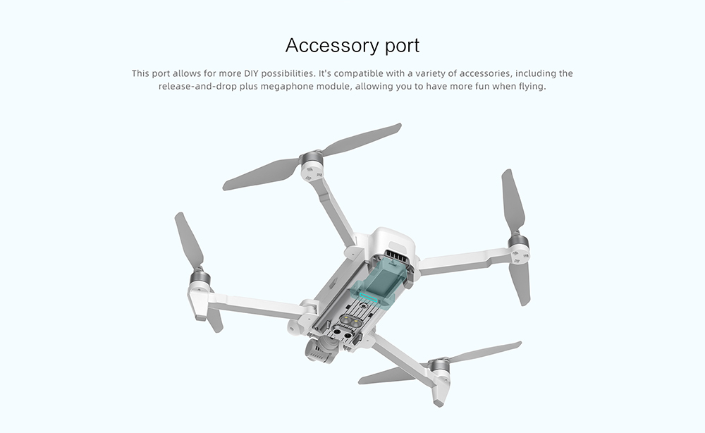 FIMI X8 SE 2022 V2 RC Quadcopter 10km FPV with 3-axis Gimbal 4K Camera HDR GPS Without Megaphone 1 Battery