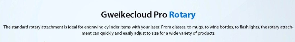 Gweike Cloud Pro 50W Desktop Laser Cutter Engraver with Rotary Roller, Engraving Cylinder Items, Auto-Focus, 600mm/s Speed, 0.025mm Precision, Wi-Fi Control, Panoramic Camera, 510mmx300mm