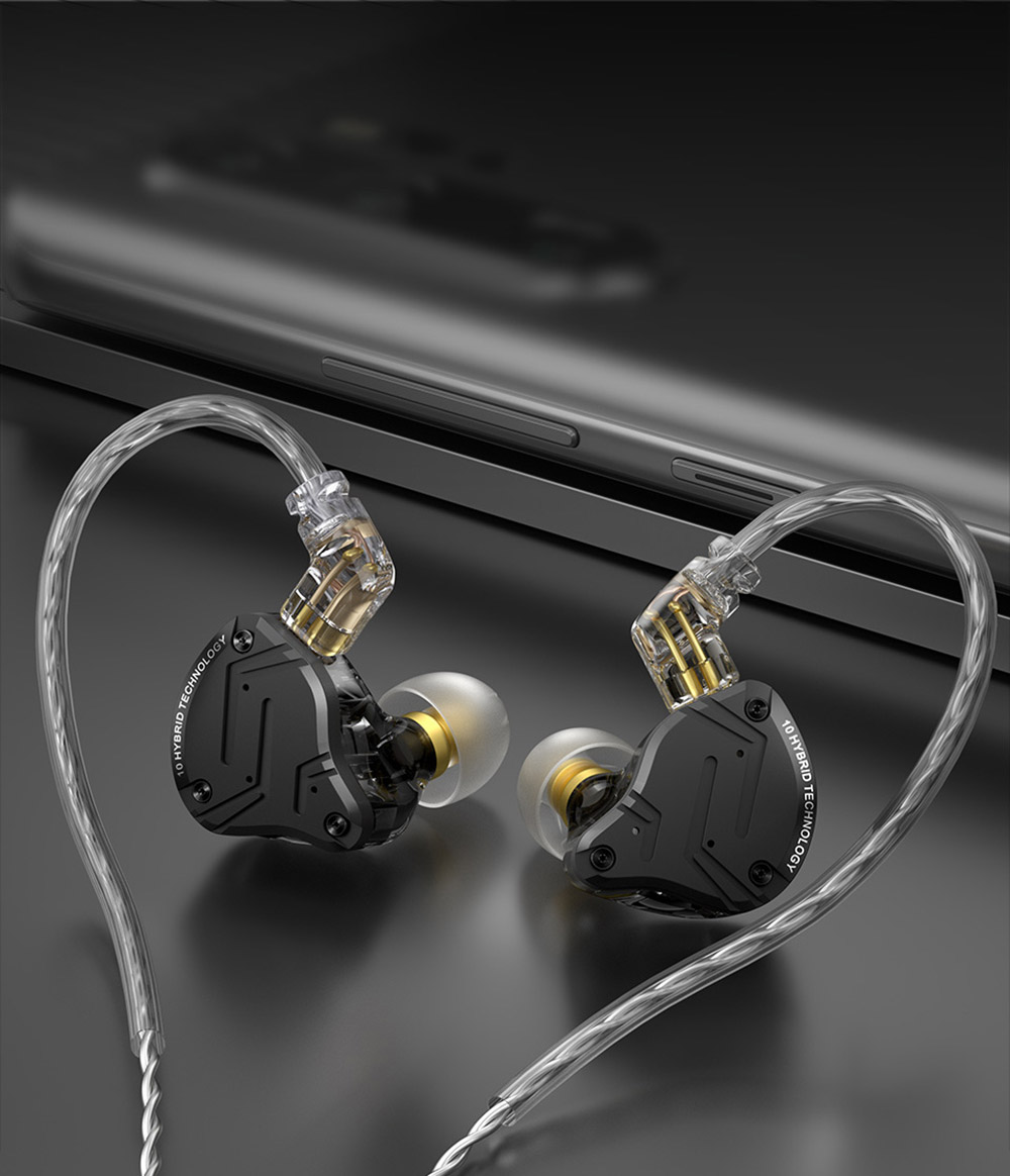 KZ ZS10 Pro X Wired Earphone In-Ear Hybrid Technology for Sports with Microphone