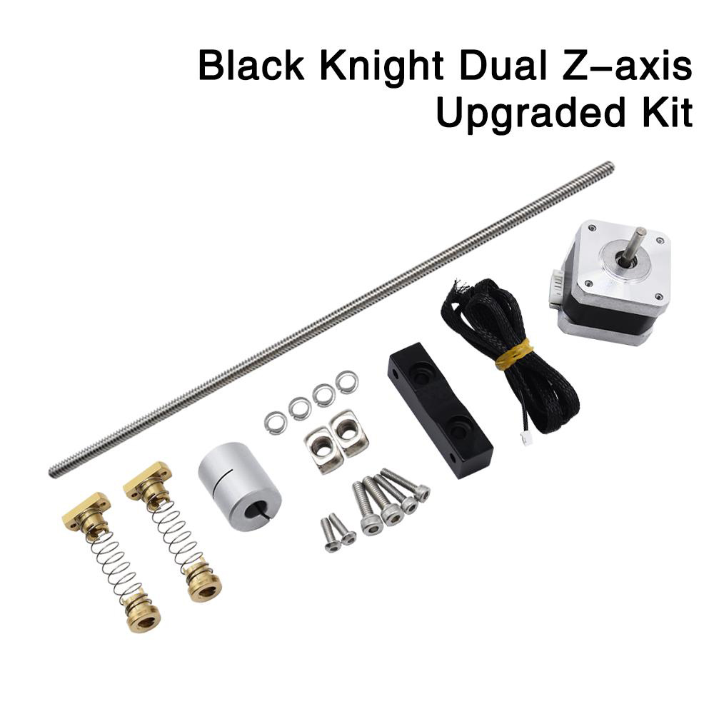 Creativity Ender 3 Double Z-Axis Upgrade Kit, 42 Stepper Motor, T8 to Lead Out 2MM Screws for Ender3 Pro/S Ender 3 V2 - Black Knight