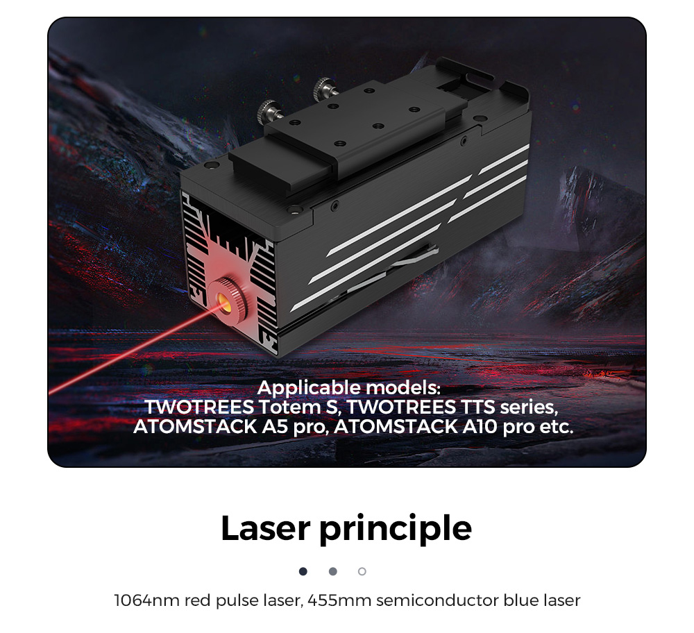 TWO TREES T20 1064nm 2W Infrared Laser Module for TT-5.5S / TTS Laser Engraver - Black